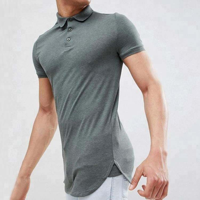 Factory Direct Custom Custom Polos Shirt Muscle Fit P&aacute;nske polokošele s kr&aacute;tkym ruk&aacute;vom