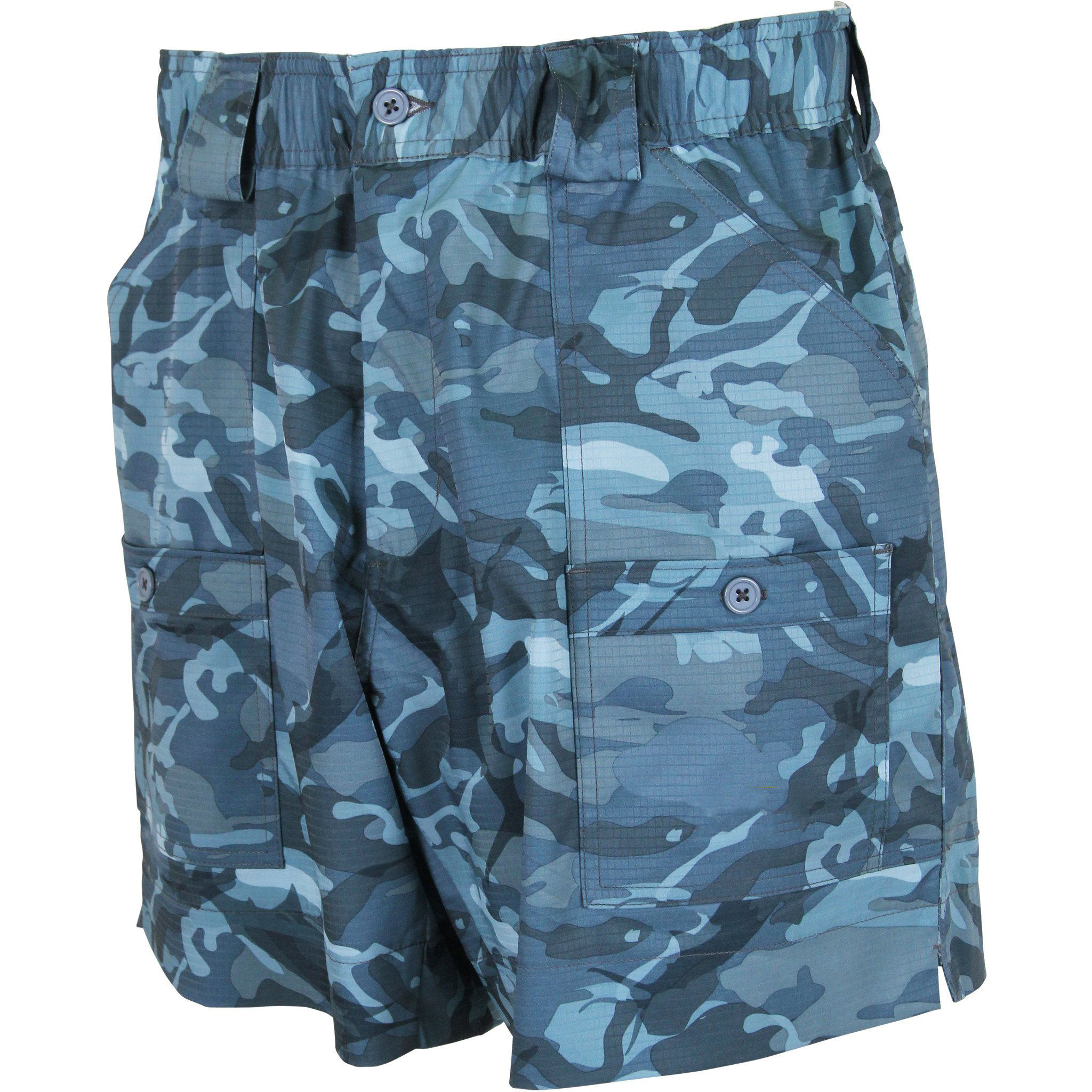 OEM ražotāja pielāgots logotips 95% poliesters 5% elastāns Camo Quick Dry vīriešu makšķerēšanas šorti