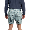 OEM-Hersteller, individuelles Logo, 95 % Polyester, 5 % Elastan, Camo, schnell trocknende Herren-Angelshorts