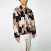 Giacca con frange patchwork monopetto a maniche lunghe di alta qualit&agrave; personalizzata da uomo produttore OEM