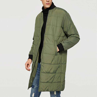 OEM Garment Factory Tilpas Parka Zip Up Bomber Longline Coat M&aelig;nd Vinterfrakke M&aelig;nd