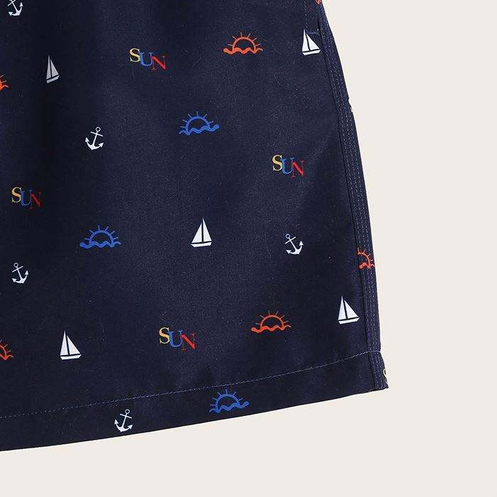 OEM оптовые мужские летние шорты с графическим принтом и шнуровкой на талии, пляжные шорты