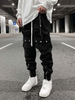 Produttore OEM 2022 Prodotti Pantaloni da jogging con giacca a vento dal taglio ampio Pantaloni sportivi con tasca multi-zip in nylon Pantaloni cargo