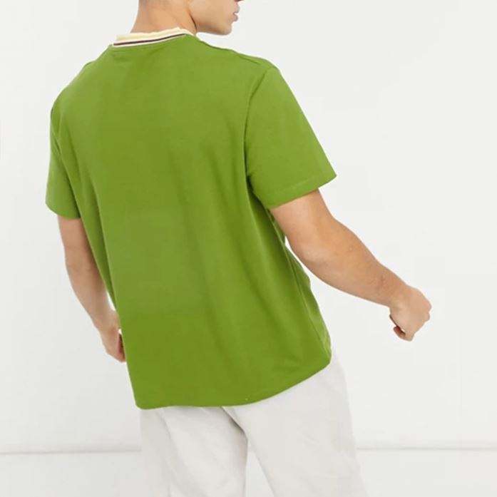 تصنيع المعدات الأصلية القطن بالجملة التي شيرت التباين تسجيل كرو الرقبة الرجال قصيرة الأكمام عادي التي شيرت