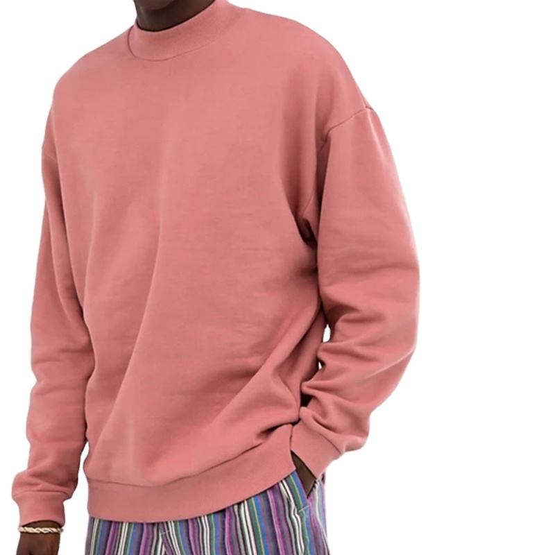 OEM အရည်အသွေးမြင့် Fleece ဟဲဗီးဝိတ် ကြီးကြီးမားမား အမျိုးသား Crewneck အင်္ကျီ
