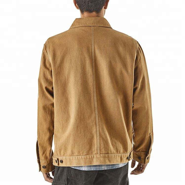 Jaket Kerja Kanvas Lelaki Tersuai Rekaan Atas Fesyen Terkini