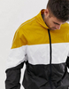 OEM-Hersteller, hochwertige 100 % Polyester, gelb/schwarz/schwarzer Rei&szlig;verschluss, ma&szlig;geschneiderte, g&uuml;nstige Splei&szlig;-Sommer-Herrenjacke