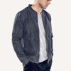 Roupas masculinas Moda Jaket Jeans Jaquetas jeans com z&iacute;per