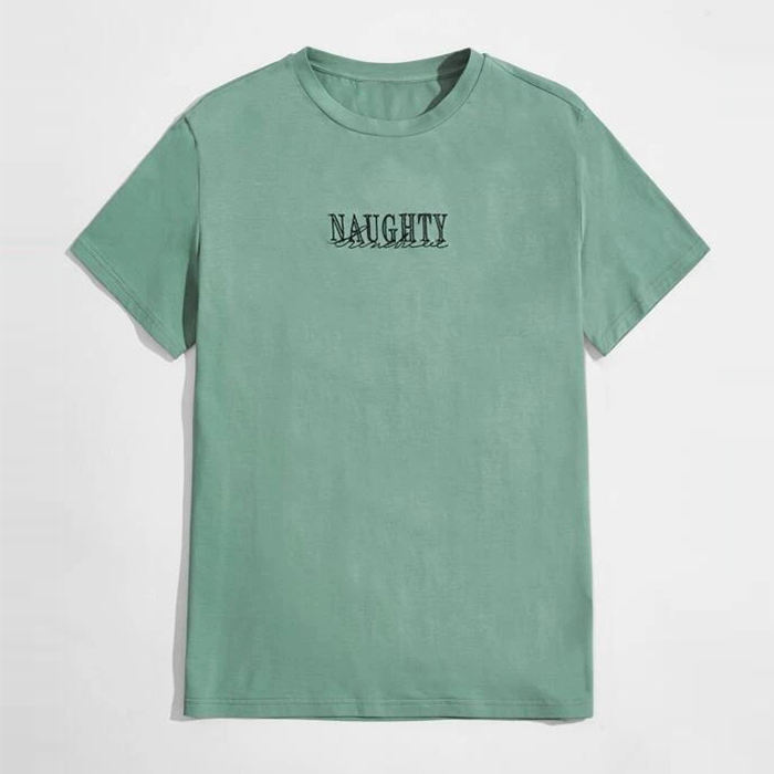 バルクカスタムブランド Tシャツラウンドネックレター刺繍メンズ半袖 Tシャツ