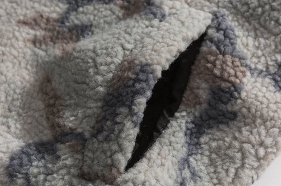 Giacca in pile polare mimetica alla moda imbottita in cotone personalizzata dal produttore Oem