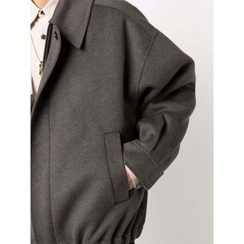 OEM v&yacute;robca Custom Men Vysok&aacute; kvalita s dlh&yacute;m ruk&aacute;vom golier so sťahovacou šn&uacute;rkou dizajn lemu na zips bomber bunda