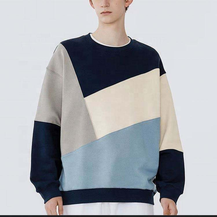 OEM v&yacute;robca prisp&ocirc;soben&eacute; logo Patchwork mikina s O-neck Oversized p&aacute;nska mikina High Street