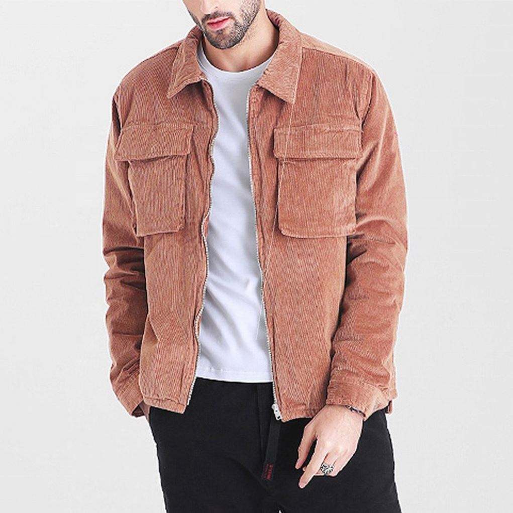 OEM v&yacute;robce na zak&aacute;zku vysoce kvalitn&iacute; vintage pran&eacute; p&aacute;nsk&eacute; manšestrov&eacute; kapsy na zip pro voln&yacute; čas lež&eacute;rn&iacute; bunda