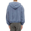Felpe con cappuccio oversize da lavaggio personalizzate con cerniera in stile vintage da uomo all'ingrosso del produttore OEM in 100% cotone
