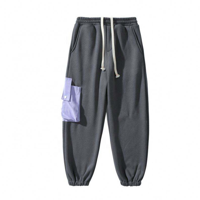 Seluar Peluh Lelaki Tersuai Pengeluar OEM Seluar Selesa Longgar Jaket Seluar Kasual Mudah