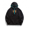 Sudaderas con capucha de encargo del tama&ntilde;o extra grande de las mangas largas de la capilla de la cremallera del bordado del fabricante del OEM ocasionales