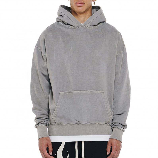 OEM ražotāja vintage Hoodies Pielāgots franču frotē 420GSM liela svara Streetwear Vienkāršs distressed Hoodie