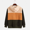 OEM-Hersteller ma&szlig;geschneiderte Color Block Corduroy Casual Custom Sweatshirt Plus Size Hoodies Herren Hoodies