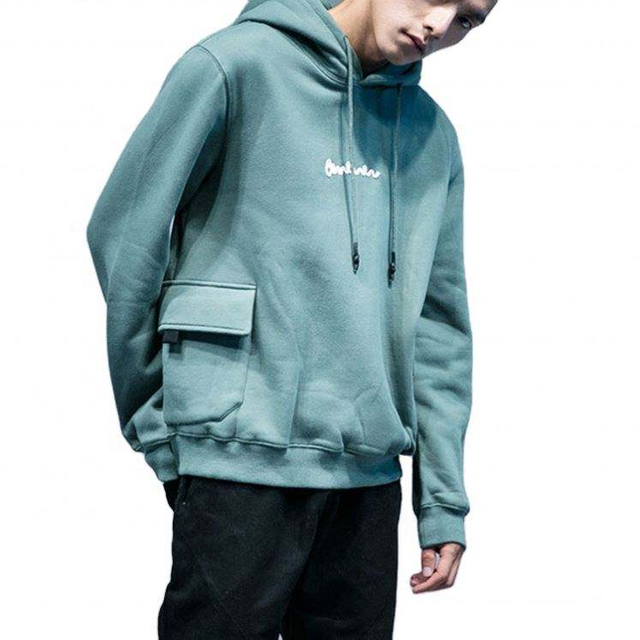 Pengeluar OEM Logo Tersuai Borong Bersulam Berkualiti Baik Kapas Pullover Label Persendirian Hoodies Pukal Untuk Lelaki