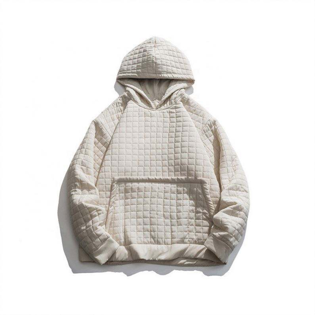 Chaqueta algod&oacute;n-rellenada casual de la capa de los tama&ntilde;os m&aacute;s grandes del jersey con capucha de la tela escocesa de encargo del fabricante del OEM