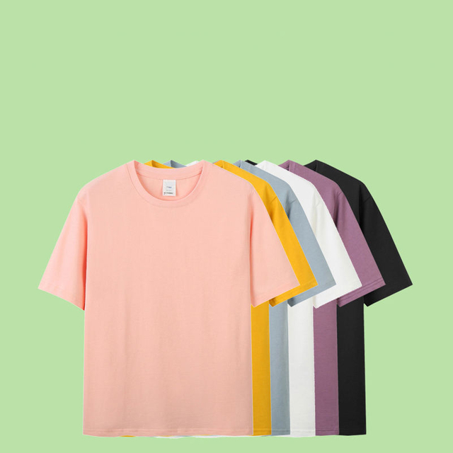 O algod&atilde;o org&acirc;nico 100% org&acirc;nico da camisa T do fio 210Gsm personaliza camisetas pesadas