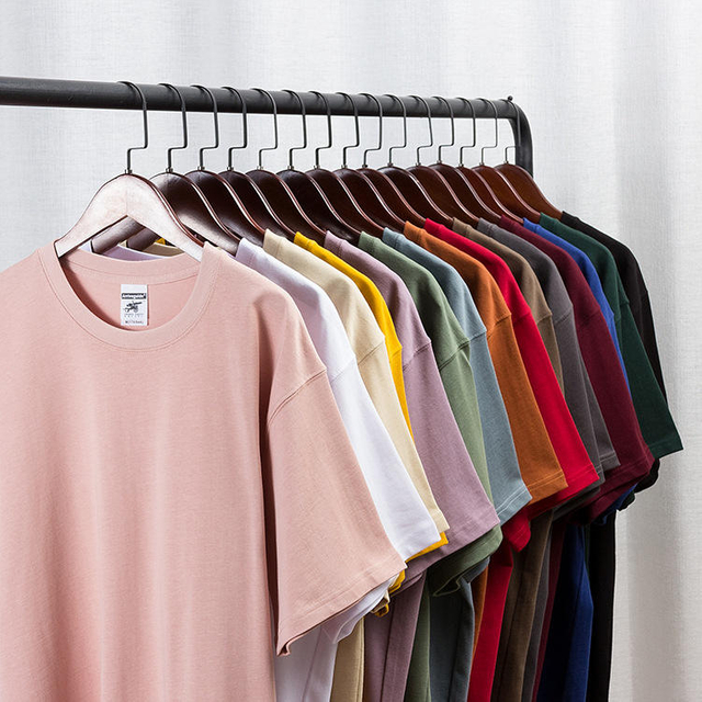 Tričko 280G Trička vysok&eacute; hmotnosti Unisex Obyčejn&eacute; 100% bavlněn&eacute; tričko nadměrn&eacute; velikosti na zak&aacute;zku