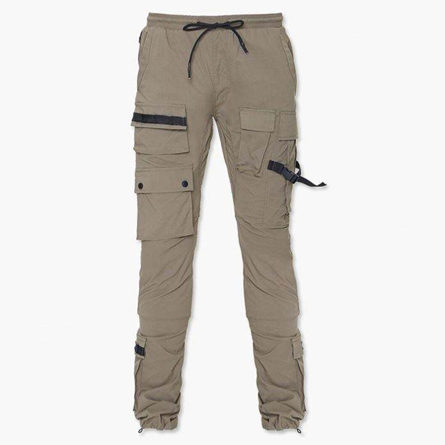 Pantalon utilitaire de couleur unie, nouveau Design, cordon de serrage &agrave; la taille, pantalon Tarck pour hommes, surv&ecirc;tement