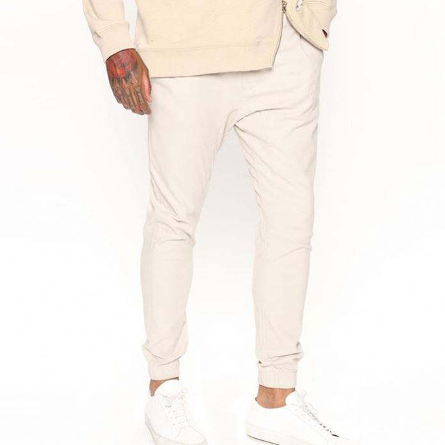 Pantalones cargo de alta calidad, pantalones de ch&aacute;ndal el&aacute;sticos con cord&oacute;n en la cintura para hombre, Color s&oacute;lido