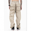 More Mens Cargo Pants Colod Color Buckle Waist Deta