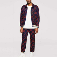 새로운 패션 운동복 스트라이프 트림 지퍼 고정 남성 트랙 슈트