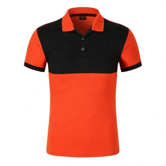 Сорочка-поло з чорно-червоним коміром і органічною бавовною