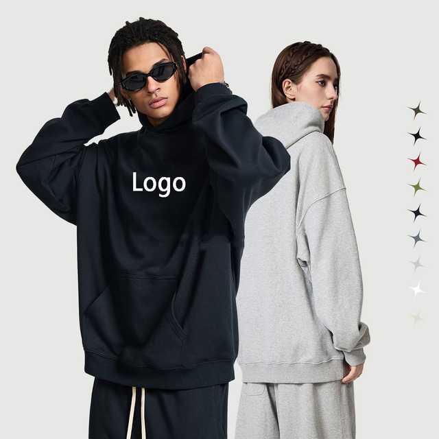 23839 French Terry Heavy 400gsm Boxy Oversized Hoodie Fabricante de marcas em branco por atacado