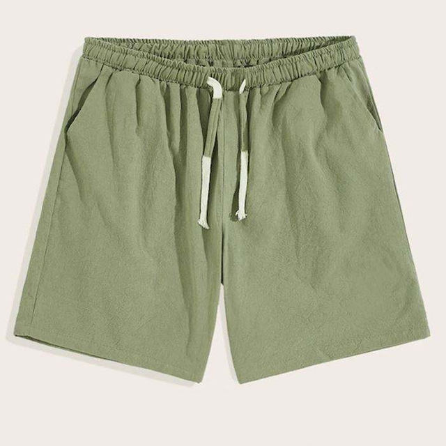 Oem Factory Custom Warna Pepejal Tampal Poket Pinggang Seluar Pendek Streetwear