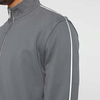 Jaket Lelaki Berpaip Tersuai Kolar Pendiri Zip Pengikat Jaket Trek Lelaki