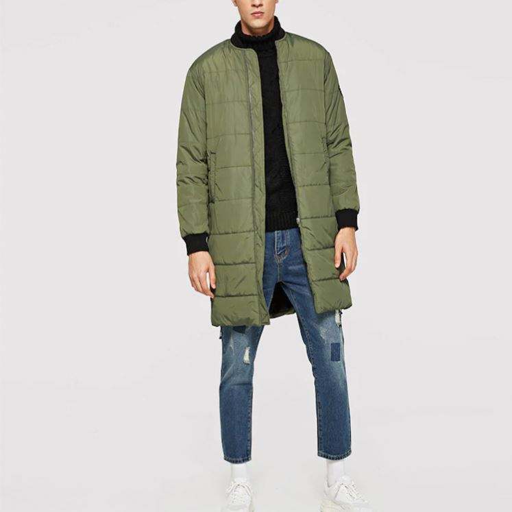 OEM Garment Factory Tilpas Parka Zip Up Bomber Longline Coat M&aelig;nd Vinterfrakke M&aelig;nd