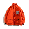OEM Tillverkare Grossist Plus Storlekar Tredimensionell Patch Pocket Stand-Up Krage Popul&auml;r Cotton Coat Dunjacka