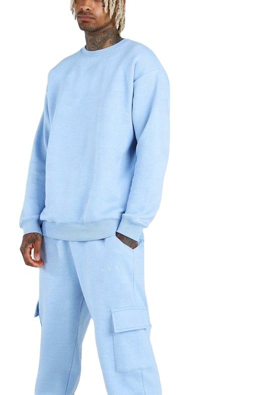 High Fashion 100% Cotton Loose Mens Sweatsuit Tracksuit အမျိုးသား Sweatshirt Jogger Set