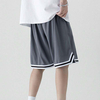 Shorts de malha personalizados dos fabricantes, shorts de basquete superdimensionados leves de ver&atilde;o, shorts de malha masculinos