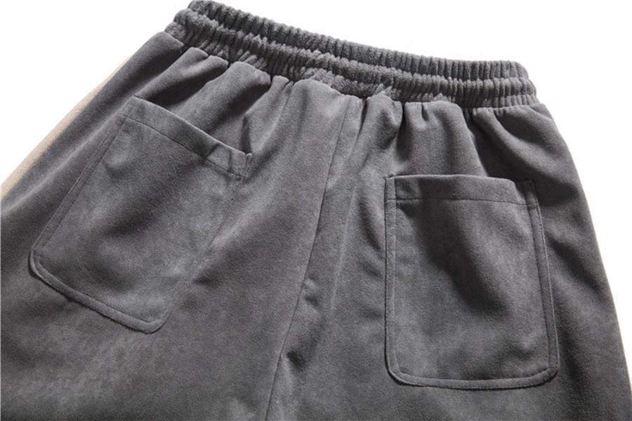 OEM v&yacute;robce P&aacute;nsk&eacute; kalhoty a kalhoty na zak&aacute;zku Rovn&eacute; proužky na boku Lež&eacute;rn&iacute; Tepl&aacute;ky z francouzsk&eacute;ho frot&eacute; Kalhoty pro muže