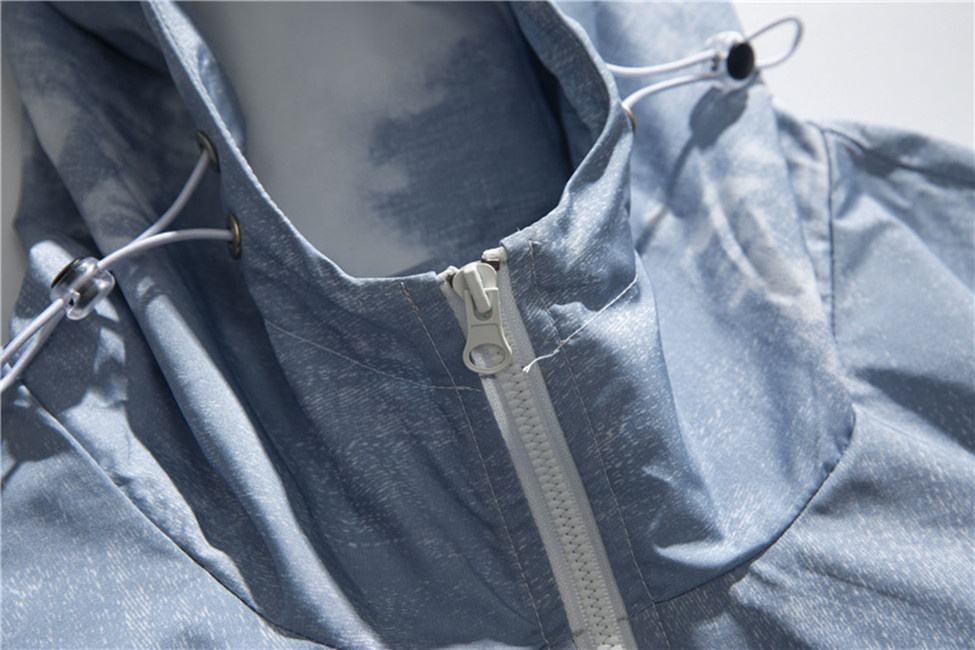 Chaqueta con capucha de manga larga impresa te&ntilde;ido anudado del oto&ntilde;o de los hombres de encargo del fabricante del OEM