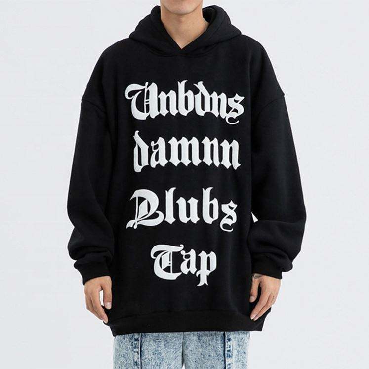 Pengeluar OEM Spring Hoodies Design Letter Puff Print Style Classic Hoodies Bulk Private Label