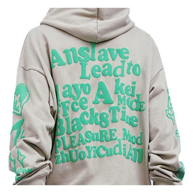 Pengilang OEM Hoodie Cetakan Puff Fesyen Tersuai 3D Baju Peluh Kapas Tebal Bersaiz Besar Bercetak Hoodie Untuk Kot Lelaki