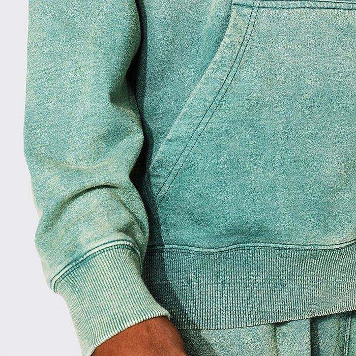 Fabricant OEM personnalis&eacute; de haute qualit&eacute;, surdimensionn&eacute;, uni, lourd, &eacute;pais, vert, Vintage, lav&eacute;, pull &agrave; capuche