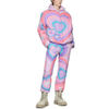 Chaqueta de plum&oacute;n p&uacute;rpura oculta con dise&ntilde;o de patr&oacute;n de coraz&oacute;n y cremallera oculta de manga larga de invierno personalizado de fabricante OEM
