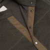 Veste d'hiver en polaire Sherpa pour hommes, fabricant OEM, bouton bloqu&eacute; par couleur, broderie personnalis&eacute;e, veste pour hommes