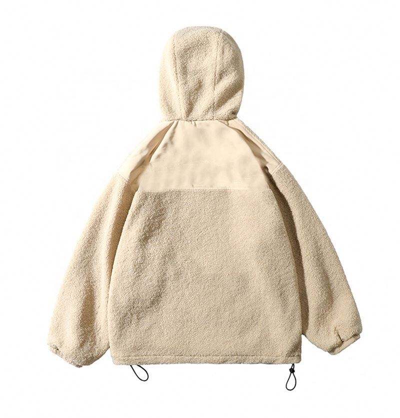 Oem v&yacute;robce Mikina s kapuc&iacute; na m&iacute;ru Big Yards P&aacute;nsk&eacute; oblečen&iacute; M&oacute;da Kapesn&iacute; granulovan&yacute; Fleece Pullover Jacket