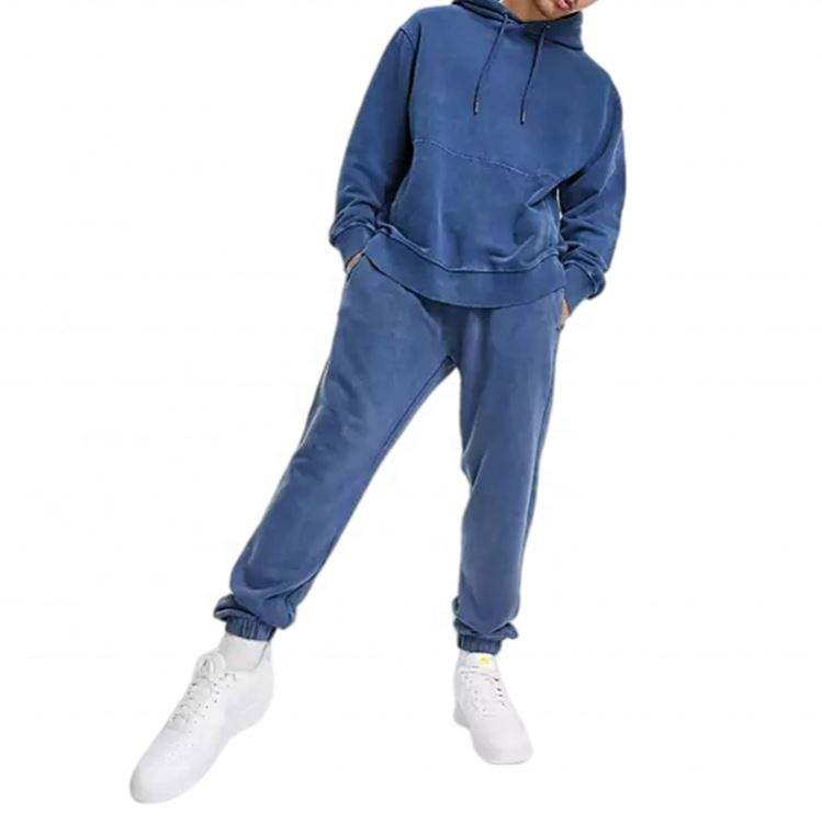 OEM メーカー無地ガーメント染めヴィンテージスタイルカスタム厚い洗浄ルーズメンズパーカー服