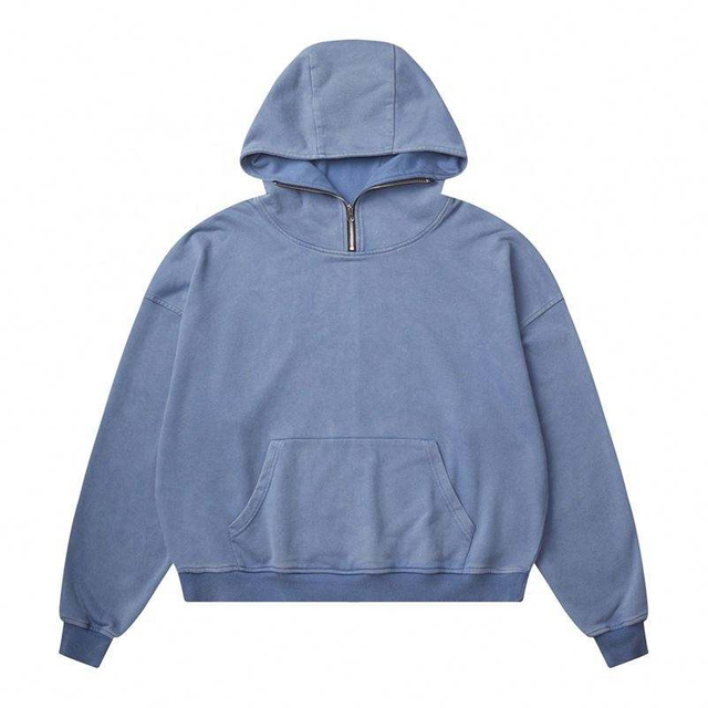 Pengeluar OEM 2022 Pullover Tersuai 100% Kapas Hoddies Polos Lelaki Dicuci Bermasalah Vintaj Hoodie Bersaiz Besar