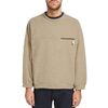 စိတ်ကြိုက်ဒီဇိုင်း Mens Pullover Crewneck Sherpa Fleece ရိုးရိုးရှပ်အင်္ကျီ