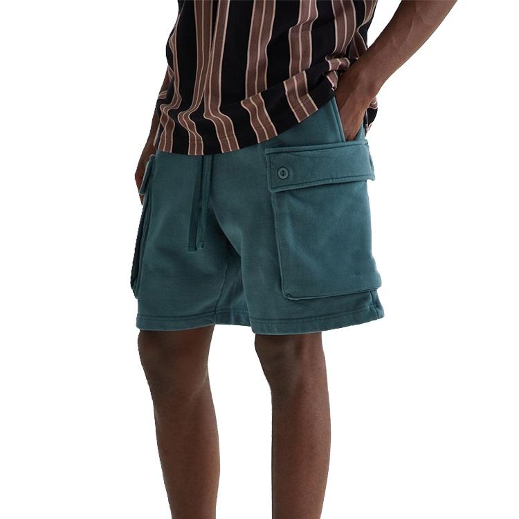 Sommar Herrkl&auml;der Designer Shorts Custom polyester Fleece Cargo Sweat Shorts